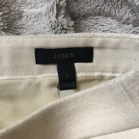 Jcrew ivory wool mini skirt size 2 - Picture 3 of 3